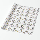 Gelukkig Unicorn! Cadeaupapier (Uitgerold)