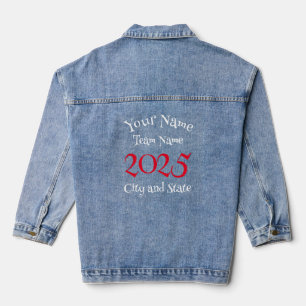 Gelukkig Uur 2024 Bachelor vrijgezel Pensioen Denim Jacket