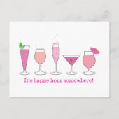 gelukkig uur briefkaart (Voorkant)