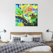 Gelukkig uur canvas afdruk (Insitu (Slaapkamer))