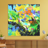 Gelukkig uur canvas afdruk (Insitu (Woonkamer))