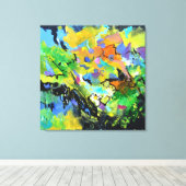 Gelukkig uur canvas afdruk (Insitu (Houten vloer))