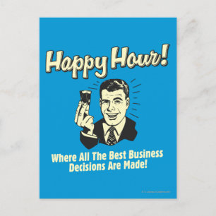Gelukkig Uur: De beste Economisch besluiten worden Briefkaart