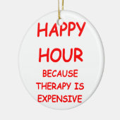 gelukkig uur keramisch ornament (Links)