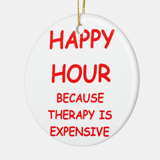 gelukkig uur keramisch ornament (Links)