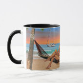 Gelukkig Uur op het Strand Mok (Links)