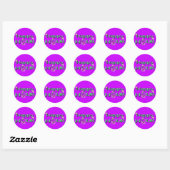 gelukkig uur ronde sticker (Vel)