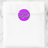 gelukkig uur ronde sticker (Tas)