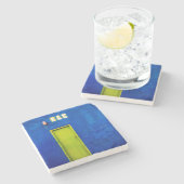 Gelukkig uur stenen onderzetter (Zijkant)