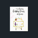 Gelukkig uur thuis canvas afdruk<br><div class="desc">Happy Hour thuis I van Victoria Borges</div>