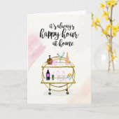 Gelukkig uur thuis kaart (Gele Bloem)