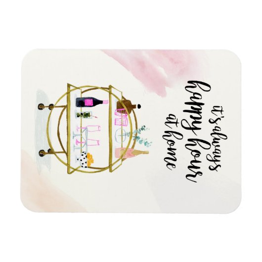 Gelukkig uur thuis magneet (Horizontaal)