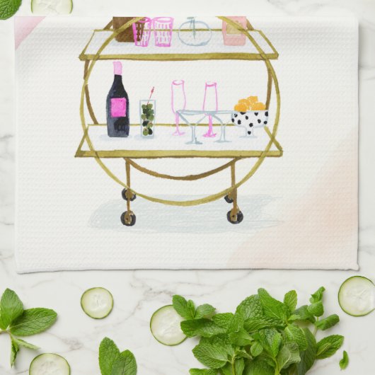 Gelukkig uur thuis theedoek (Gevouwen)