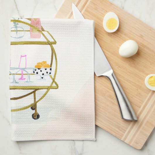 Gelukkig uur thuis theedoek (Quarter Fold)