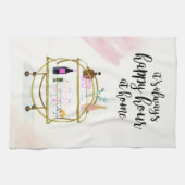 Gelukkig uur thuis theedoek (Horizontaal)