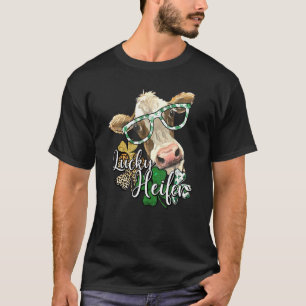 Gelukkig Vaars Zuidelijke Meisjes Grappige Koe St. T-shirt