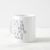 Gelukkig vader in de wereld grappige Coffee-Mok Koffiemok (Voorkant links)