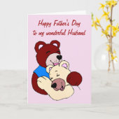 Gelukkig Vaderdag aan Echtgenoot van Vrouw Kaart (Gele Bloem)