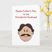 Gelukkig Vaderdag aan Echtgenoot van Vrouw Kaart (Gele Bloem)