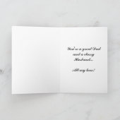 Gelukkig Vaderdag aan Echtgenoot van Vrouw Kaart (Binnen)