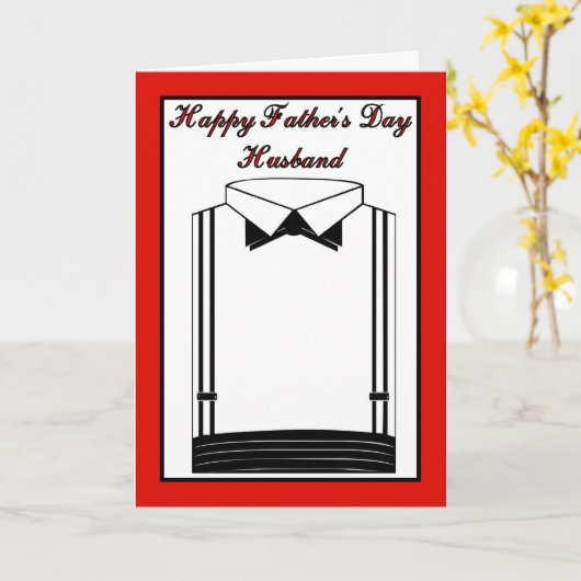 Gelukkig Vaderdag aan Echtgenoot van Vrouw Kaart (Gele Bloem)