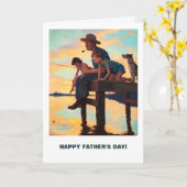 Gelukkig Vaderdag.  aangepaste Kaarten (Gele Bloem)