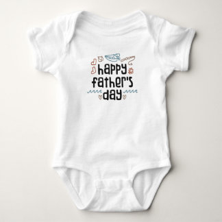 Gelukkig Vaderdag Baby Bodysuit