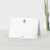 Gelukkig Vaderdag - Blauwgroen Kaart (Achterkant)