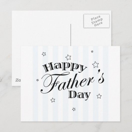 Gelukkig Vaderdag! Briefkaart (Voorkant / Achterkant)