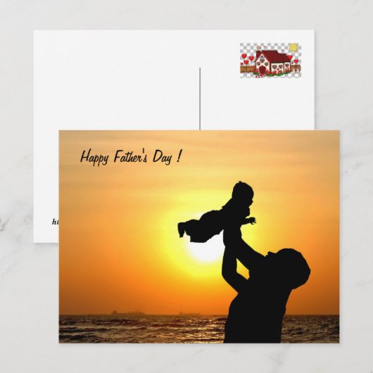 Gelukkig Vaderdag! - Briefkaart (Voorkant / Achterkant)