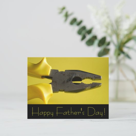 Gelukkig Vaderdag! Briefkaart (Staand voorkant)