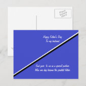 gelukkig vaderdag briefkaarten voor mijn man (Voorkant / Achterkant)
