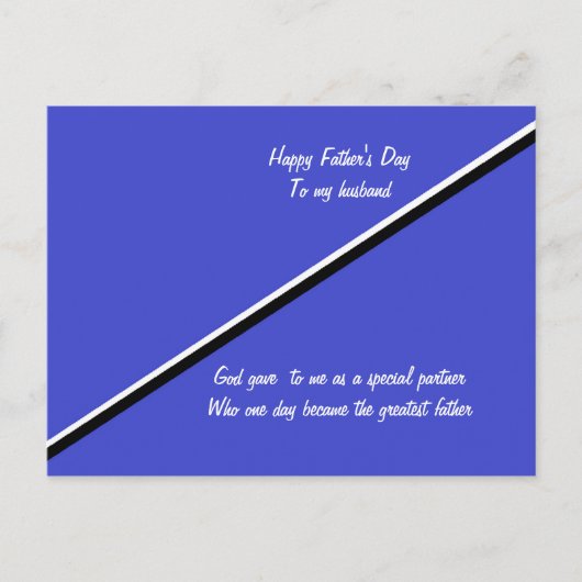 gelukkig vaderdag briefkaarten voor mijn man (Voorkant)