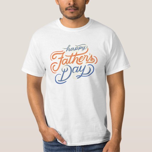 gelukkig vaderdag cadeau t-shirt (Voorkant)