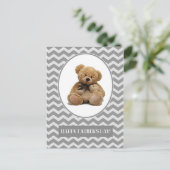 Gelukkig Vaderdag. Cute Teddy Bears Briefkaart (Staand voorkant)
