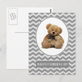 Gelukkig Vaderdag. Cute Teddy Bears Briefkaart