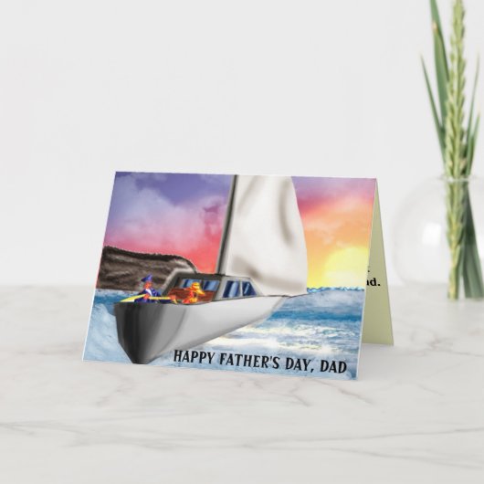 GELUKKIG VADERDAG, DAD van uw zoon Kaart (Voorkant)