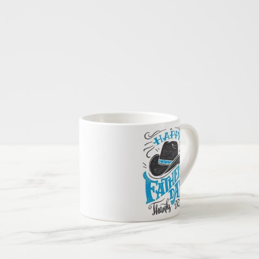 Gelukkig vaderdag dank je vader espresso kop (Voorkant rechts)