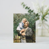 Gelukkig Vaderdag. Fine Art Briefkaart (Staand voorkant)