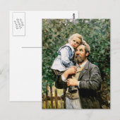 Gelukkig Vaderdag. Fine Art Briefkaart (Voorkant / Achterkant)