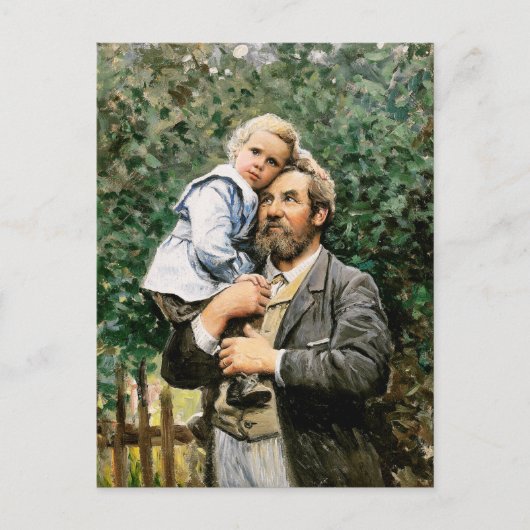 Gelukkig Vaderdag. Fine Art Briefkaart (Voorkant)