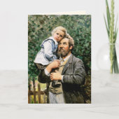 Gelukkig Vaderdag. Fine Art Kaart (Voorkant)