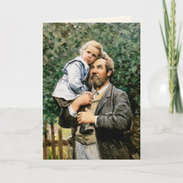 Gelukkig Vaderdag. Fine Art Kaart