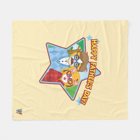 Gelukkig Vaderdag! Fleece Deken (Voorkant (Horizontaal))