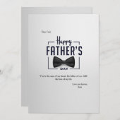Gelukkig Vaderdag Formele Foto Plat Kerstkaart (Voorkant / Achterkant)