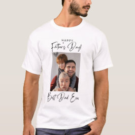 Gelukkig Vaderdag Fotoshirt T-shirt