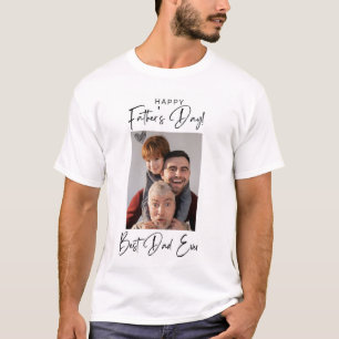 Gelukkig Vaderdag Fotoshirt T-shirt