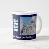 Gelukkig Vaderdag! Grote Mok Ocean Beach Best (Voorkant rechts)