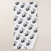 Gelukkig Vaderdag Handafdruk Badhanddoek (Badhanddoek)