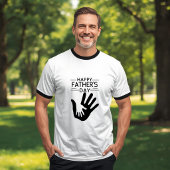 Gelukkig Vaderdag Handprint T-Shirt
